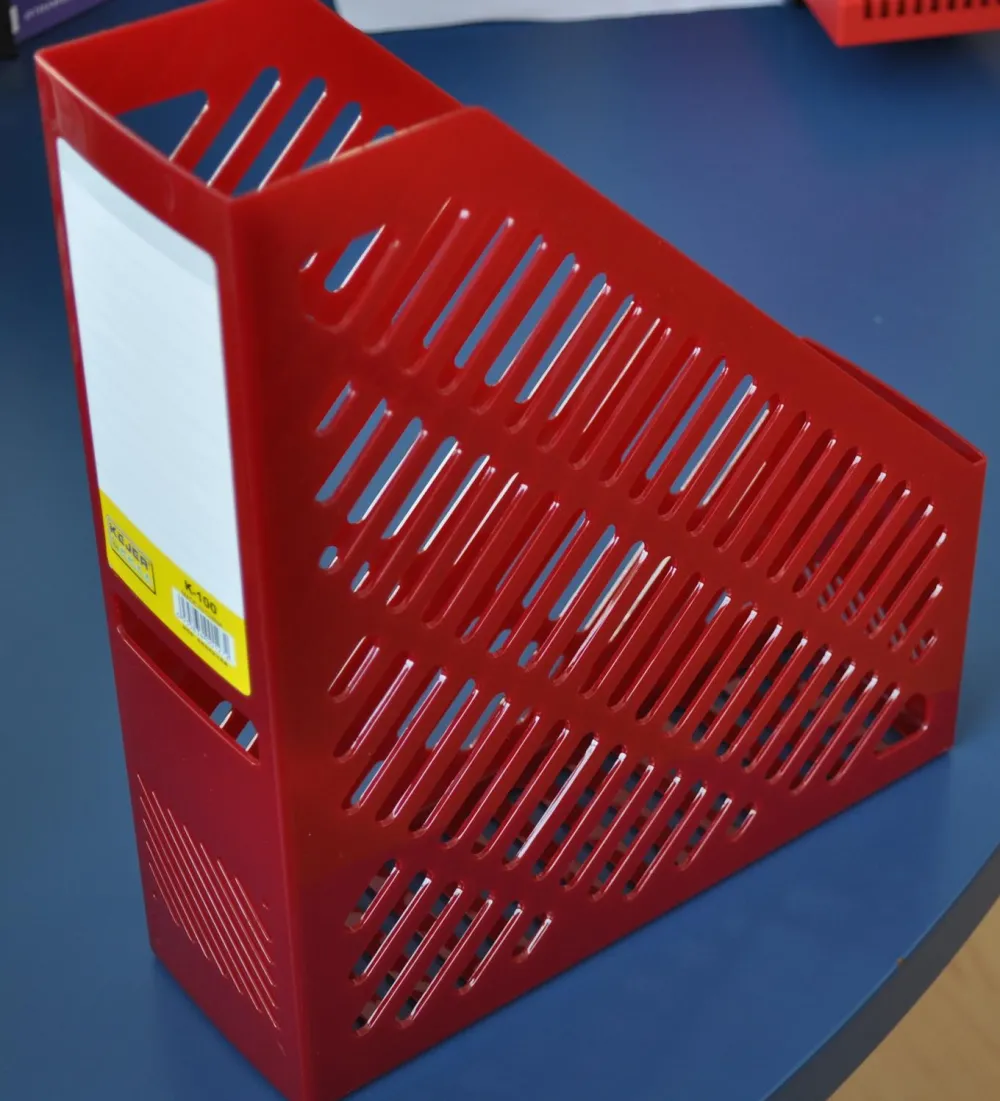 Kejea Suport vertical plastic pentru cataloage, 75mm, KEJEA - rosu