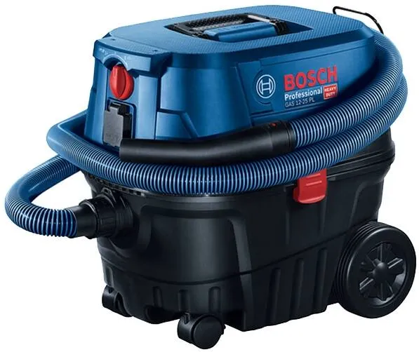 BOSCH GAS 12-25 PL - Aspirator umed-uscat, 1250 W, 200 mbar, 25 l, priza scule electrice, comutator curatare filtru