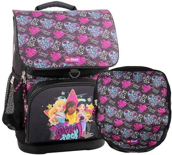 LEGO Ghiozdan scoala Optimo + sac sport, LEGO Core Line - design Friends Girls Rock