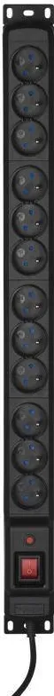 ACTIVEJET Priza/Prelungitor COMBO 12 socket 3m black
