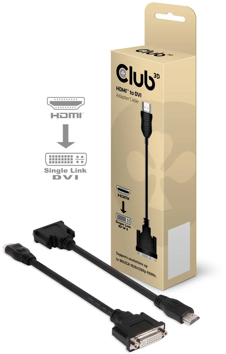 Adaptor CLUB 3D HDMI to DVI Single Link Passive