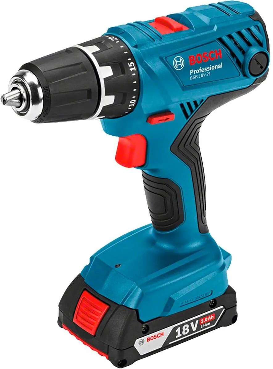 BOSCH GSR 18V-21 incl. 2 Accus Masina de Gaurit cu Acumulator