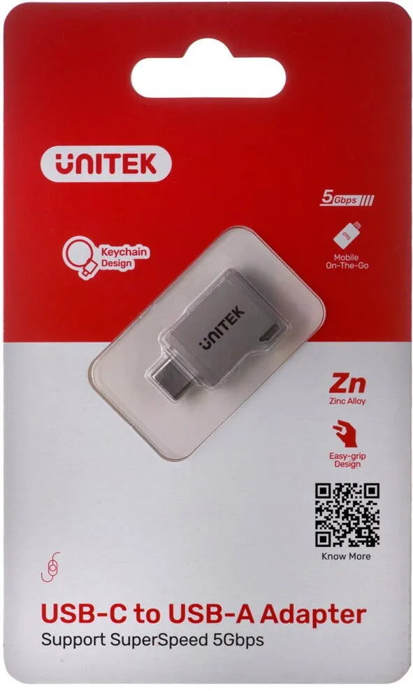 Adaptor Unitek USB-C-USB-A 3.1 GEN1, M/F, A1025GNI