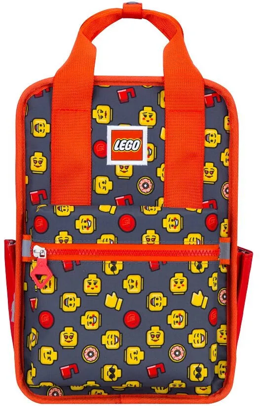 LEGO Rucsac Casual Tribini Fun Small - design Heads and Cup - rosu