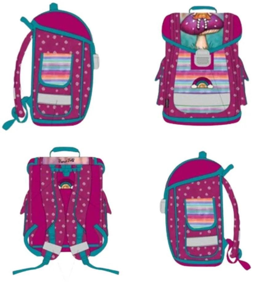 Gorjuss Rucsac de scoala ergonomic, inchidere metalica - Faerie Folk