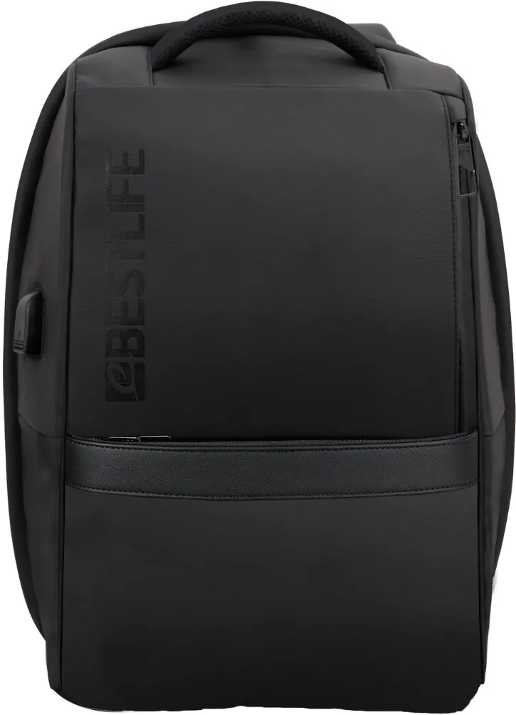 BestLife Rucsac Neoton, 46x29x17cm, compartiment tableta si laptop 16 inch, negru
