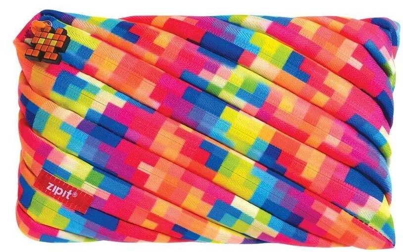 ZipIT Penar cu fermoar, Pixel Jumbo - culori asortate