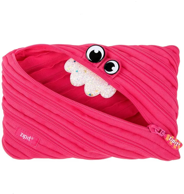 ZipIT Penar cu fermoar, Party Monster Jumbo - roz