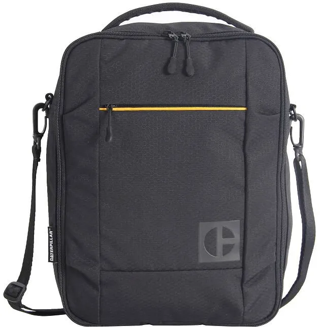 Caterpillar Borseta Code - Hex Go, material 420D hexagonal, buzunar cu fermoar - negru