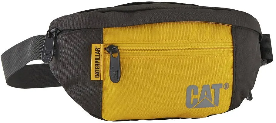 Caterpillar Borseta V Power, material 600D polyester, buzunar cu fermoar - negru/galben