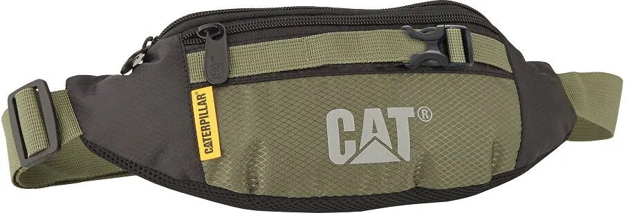 Caterpillar Borseta V Power A, material 210D polyester, buzunar cu fermoar - army/negru