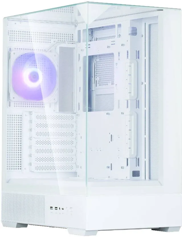 Carcasa PC Zalman PC P40 Prism Mid-Tower Tempered Glass white