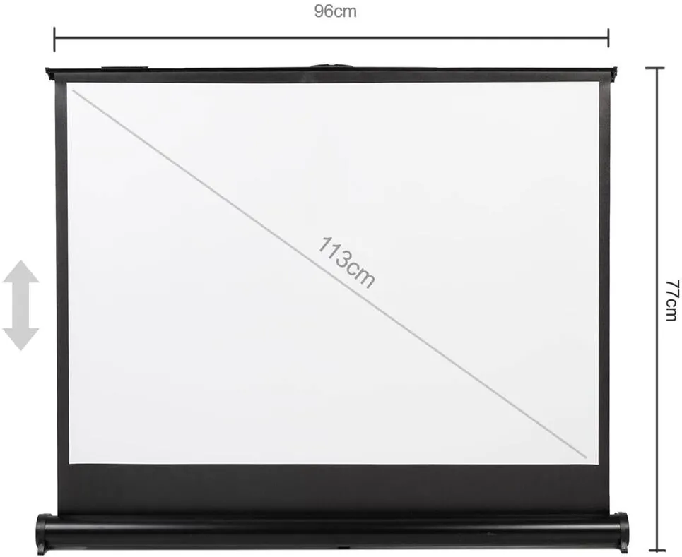 Ecran de proiectie MACLEAN MC-961 Portable Projection Screen Compact 45" 4:3 Free-Standing Office Cinema