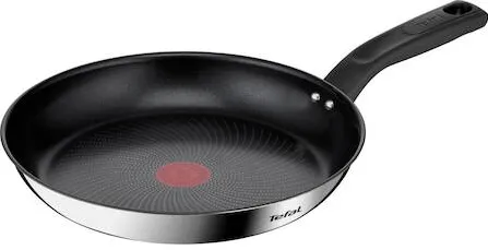 TEFAL Tigaie Delicious, inductie, invelis antiaderent Titanium, indicator Thermo-Signal, maner nituit, inox, 26 cm, argintiu