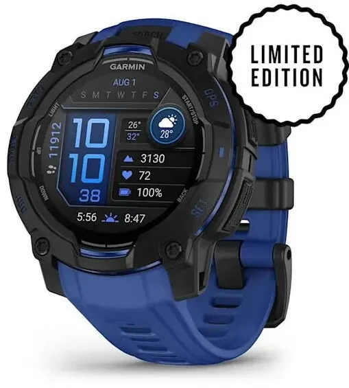 Smartwatch Garmin Garmin Instinct 3 3.05 cm (1.2") AMOLED 45 mm Digital 390 x 390 pixels Black GPS (satellite)