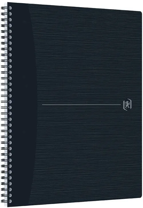 Oxford Caiet cu spirala, OXFORD Origins, A4+, 70 file-90gsm, Scribzee, coperta PP neagra - dictando