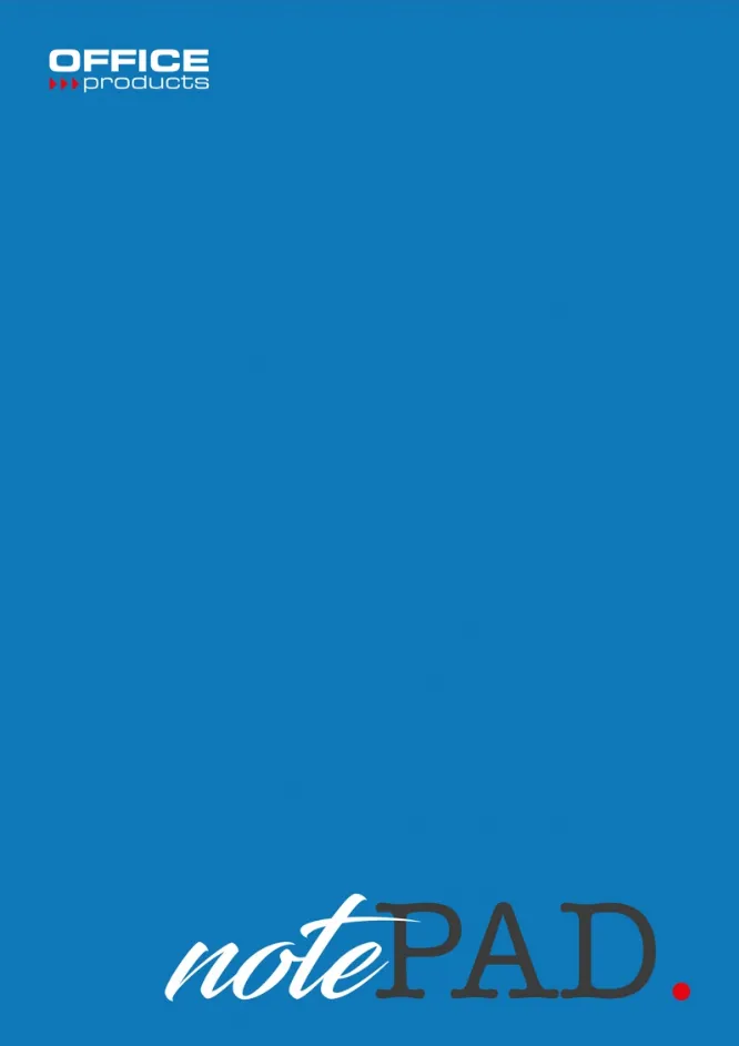 Office Products Blocnotes A5, 100 file - 60gsm, lipit pe latura mica, coperta albastra, Office Products - matematica