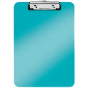Leitz Clipboard LEITZ WOW, simplu, PS, A4, 100 coli, turcoaz