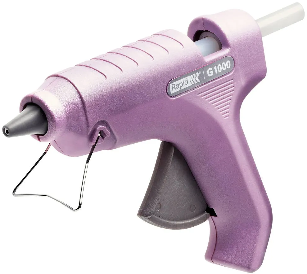 Rapid Pistol de lipit Rapid G1000, blister, 1 set lipici inclus, violet