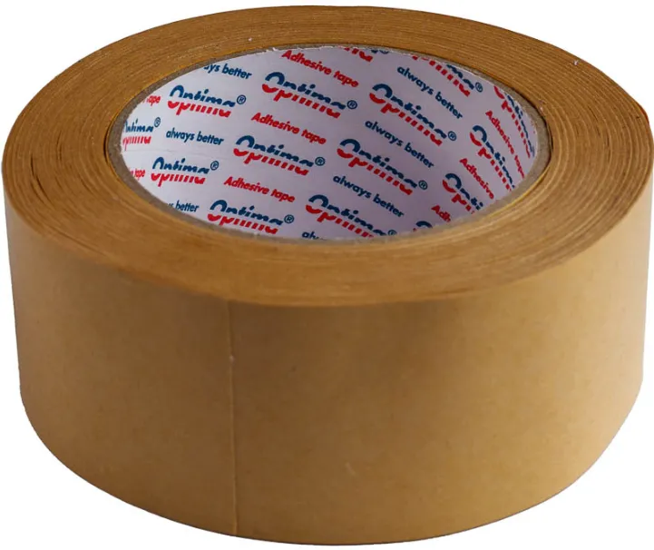 Optima Banda adeziva din hartie kraft 48mm x 50 m, 130 microni, pentru ambalare, Optima Kraft
