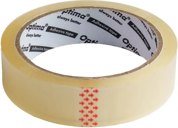 Optima Banda adeziva 24mm x 66 y, 38 microni, Optima - transparent