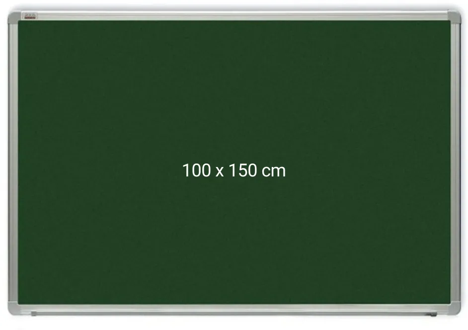 Sisteme afisare Optima Tabla verde magnetica cu rama din aluminiu, 100 x 150 cm, pentru creta, Optima