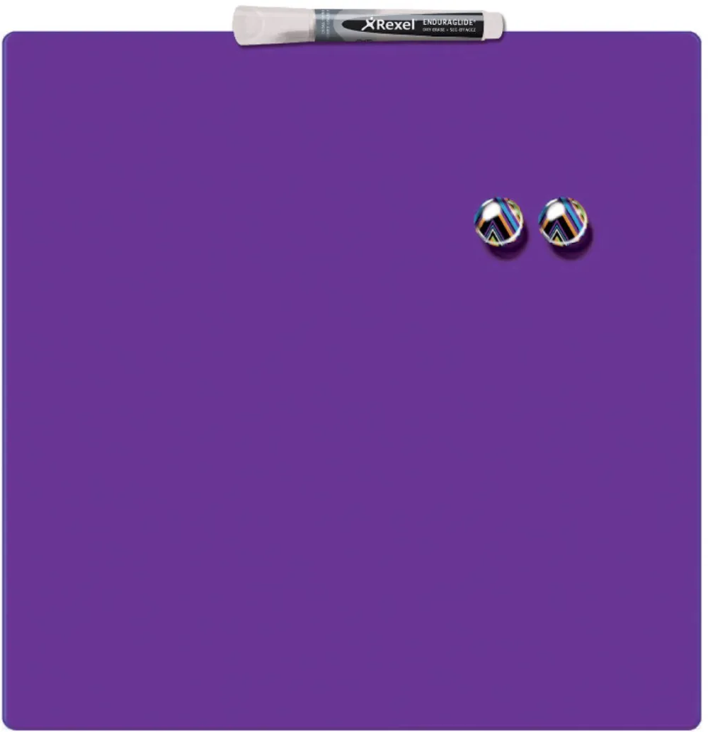 Nobo Tabla NOBO patrata, plastic, 36x36 cm, magnetica, include marker si magneti, mov