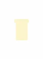 Djois T-cards, din hartie, 100buc/set, format 2 - (85 x 48mm, top 60mm) - bej