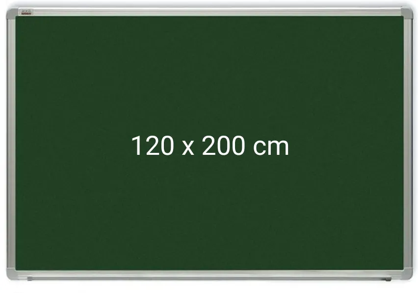 Sisteme afisare Optima Tabla verde magnetica cu rama din aluminiu, 120 x 200 cm, pentru creta, Optima