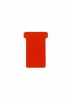 Djois T-cards, din hartie, 100buc/set, format 2 - (85 x 48mm, top 60mm) - rosu