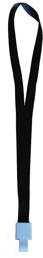 Snur textil Kejea 15 mm clema tip snap negru