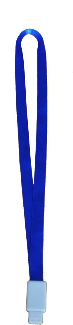 Kejea Lanyard textil, 15mm latime, clip retractabil, KEJEA - albastru