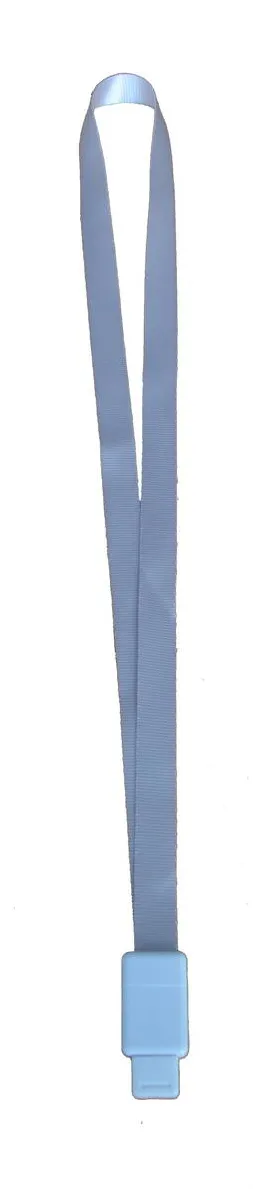 Kejea Lanyard textil, 15mm latime, clip retractabil, KEJEA - gri