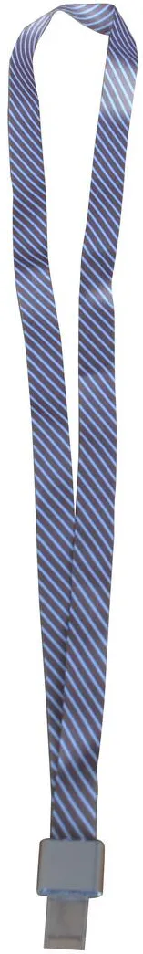 Snur textil Kejea 15 mm clip metal gri