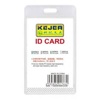 Kejea Suport PP water proof, pentru carduri, 74x105mm, vertical, KEJEA -transparent