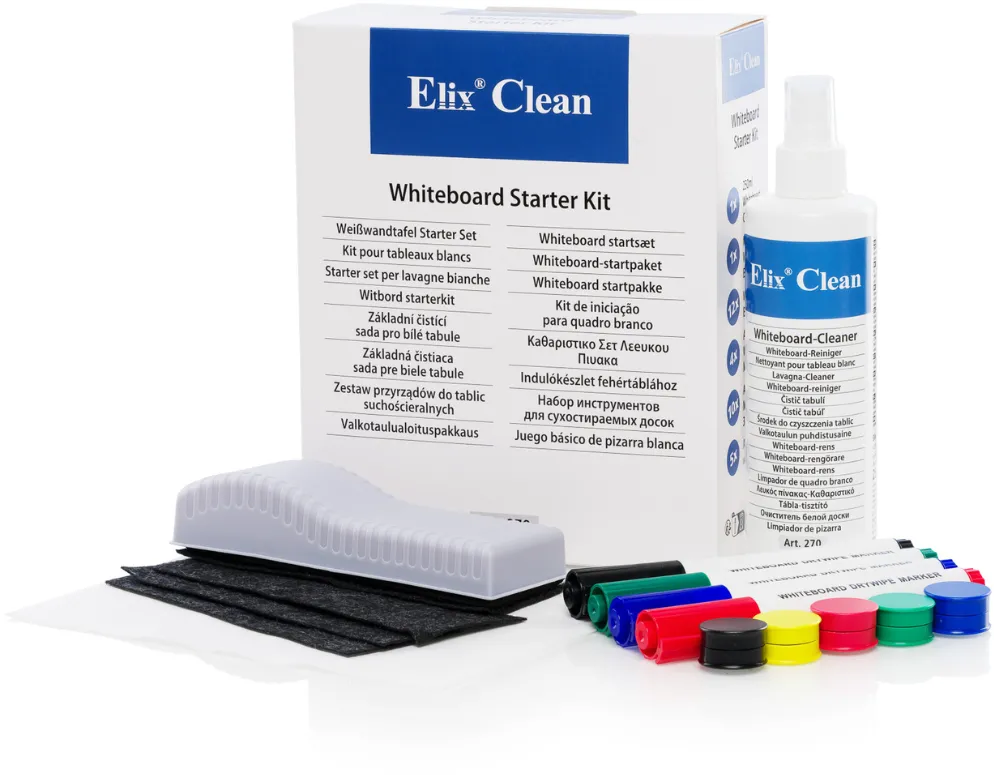 ELIX Clean Starter-Kit pentru curatare table albe de scris, ELIX Clean