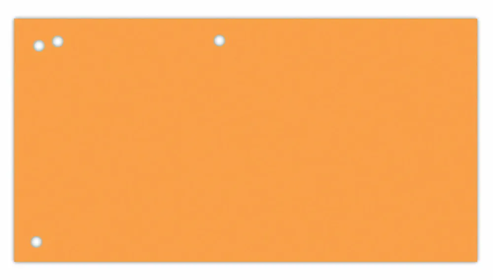 Office Products Separatoare carton pentru biblioraft, 190 g/mp, 105 x 240mm, 100/set, Office Products Duo - orange