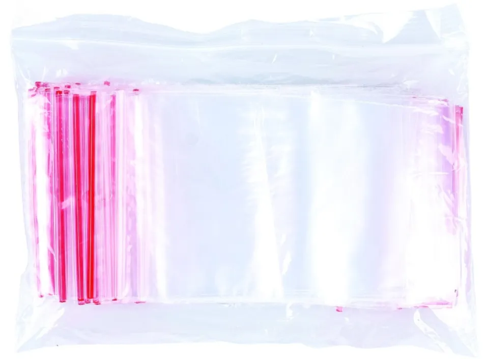 Office Products Pungi plastic cu fermoar pt sigilare, 70x100mm, 40microni, 100buc/set, Office Products-transparente