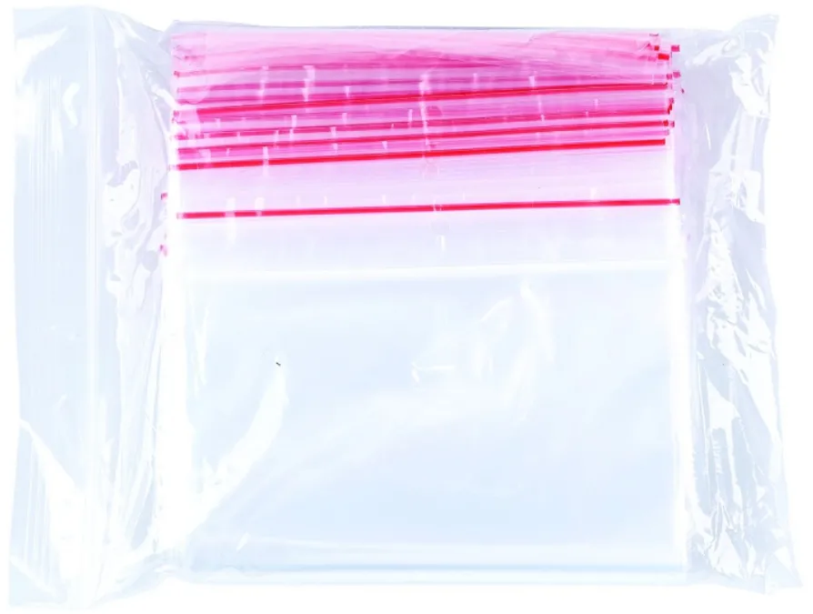 Office Products Pungi plastic cu fermoar pt sigilare, 120x180mm, 40microni, 100buc/set, Office Products-transparente