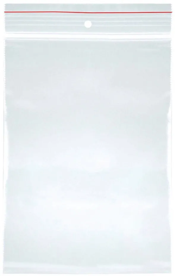 Office Products Pungi plastic cu fermoar pt sigilare, 200x250mm, 40microni, 100buc/set, Office Products-transparente