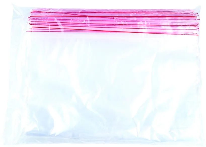 Office Products Pungi plastic cu fermoar pt sigilare, 350x450mm, 40microni, 100buc/set, Office Products-transparente