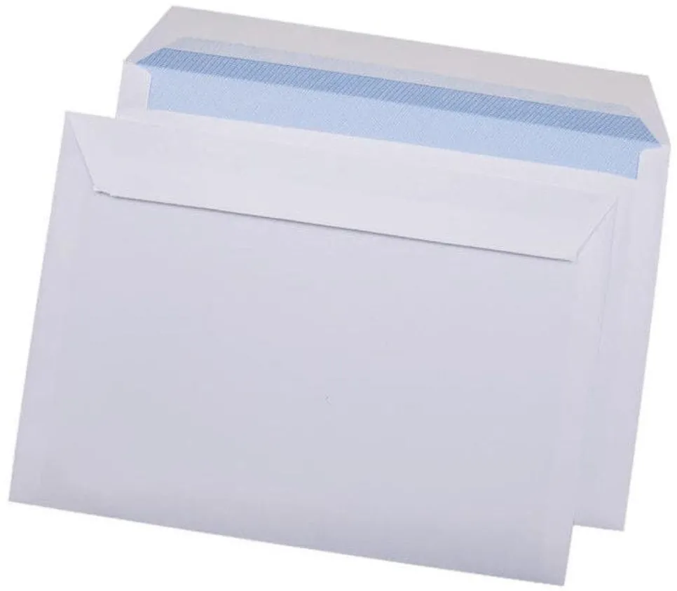 Plicuri Optima Plic C6 (114x162mm), lipire siliconica, 1000 buc/cutie, Optima - alb