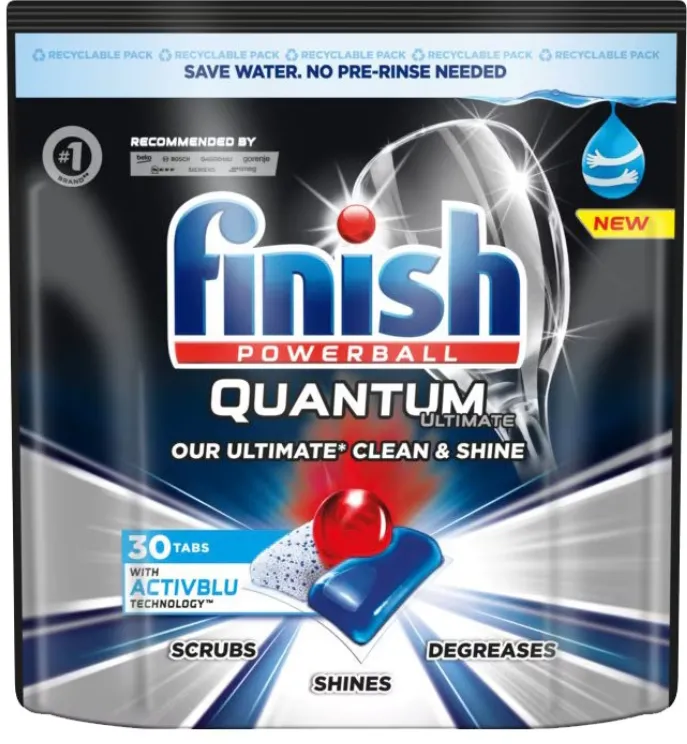 Chemia FINISH Quantum Ultimate Regular, tablete detergent pentru masina de spalat vase,30buc/cutie
