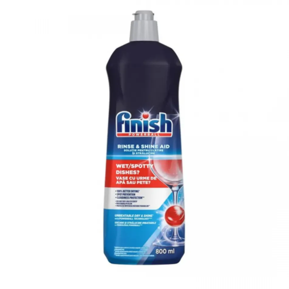 Finish Solutie de clatire pentru masina de spalat vase FINISH, 800ml