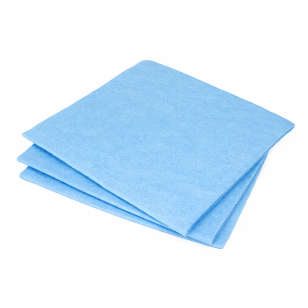 York Lavete universale, 38 x 35cm, 10 buc/set, 140gsm, ideale pt. Horeca, nu lasa scame, CleanUp - bleu