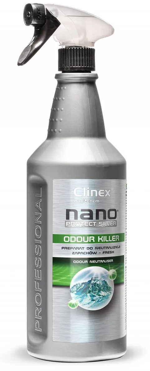 Clinex NanoProtect Odour Killer-Fresh, 1 litru, pulverizator, odorizant lichid, neutralizeaza mirosu