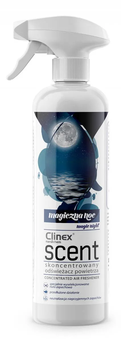 Clinex Scent Magic Night, 500 ml, cu pulverizator, odorizant de camera