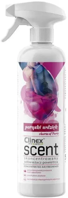 Clinex Scent Parisian Charm, 500 ml, cu pulverizator, odorizant de camera