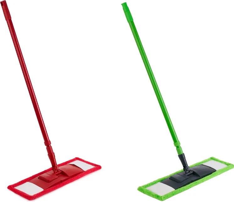 Produse curatenie locale Set mop plat microfibra (coada metalica 110cm, talpica si rezerva mop plat)