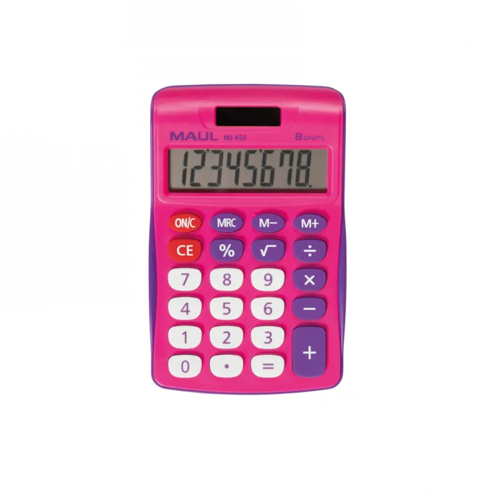 Maul Calculator de birou MJ450, 8 digits - roz